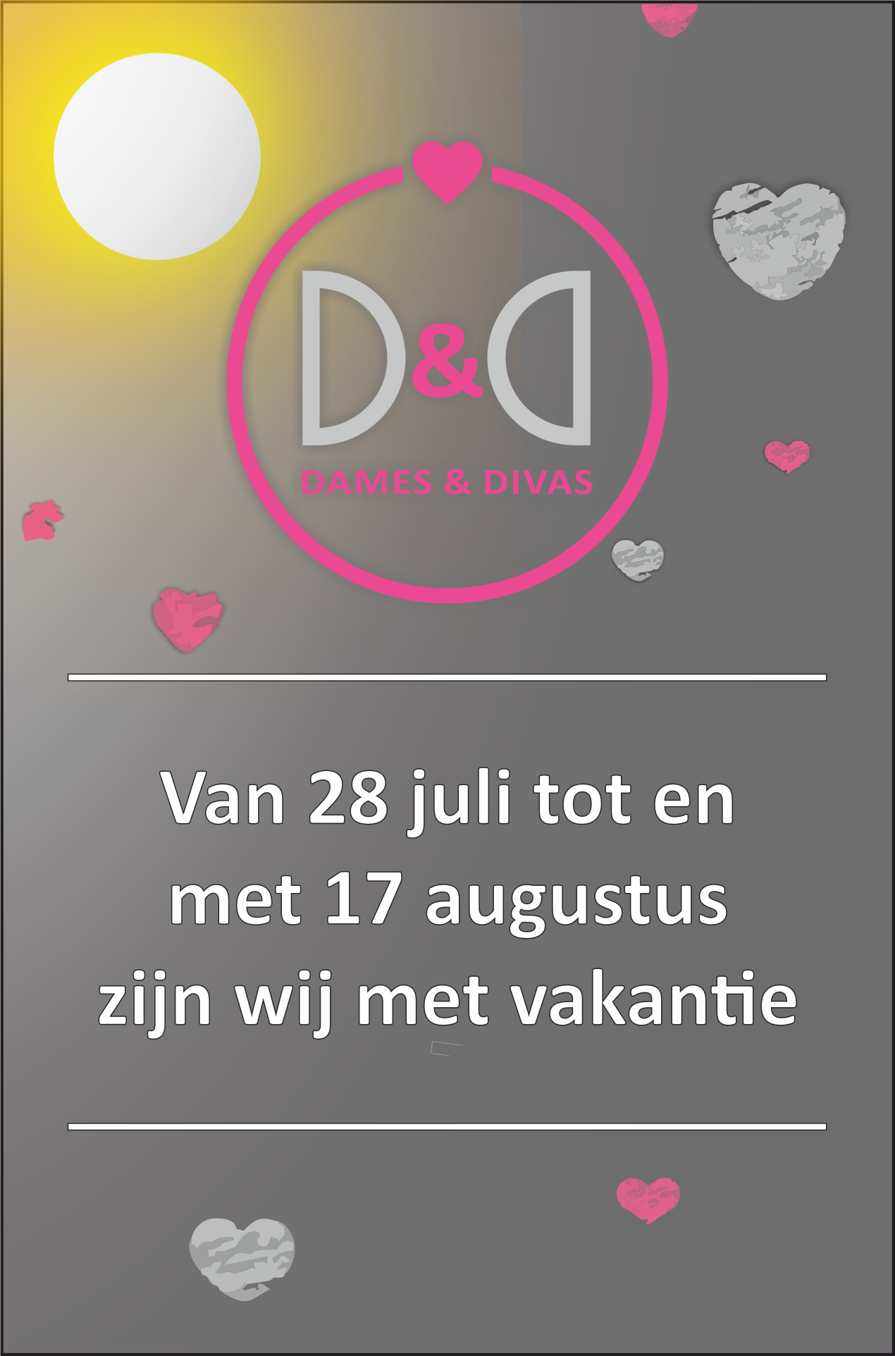 Vakantie mededeling